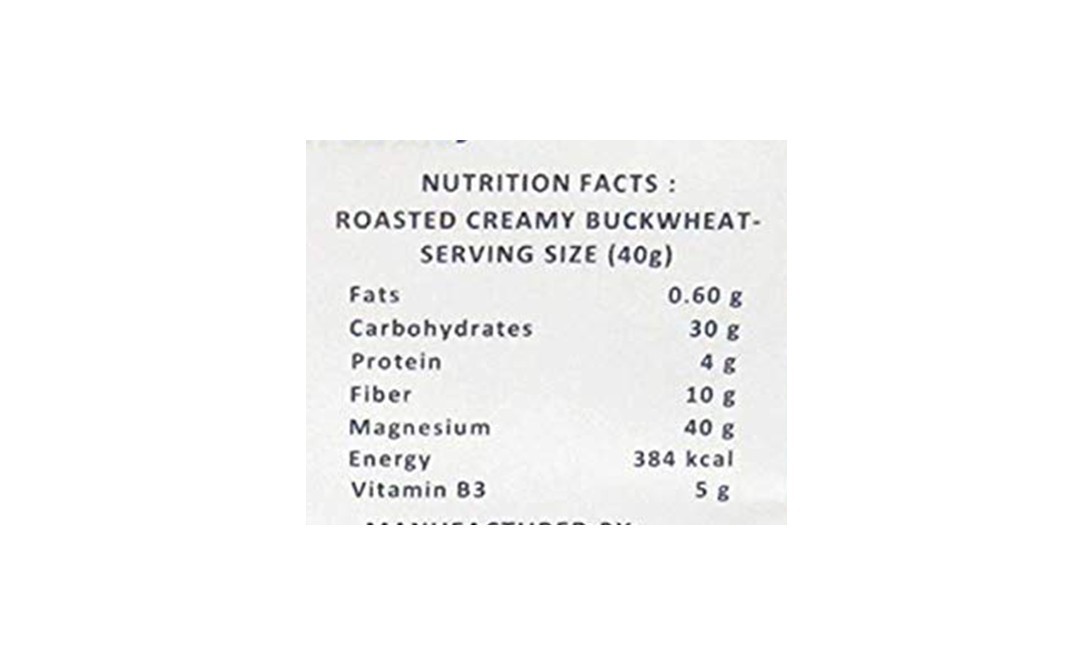 NutriBuck Roasted Creamy Buckwheat (Broken-Hulled Kasha)   Pack  1800 grams